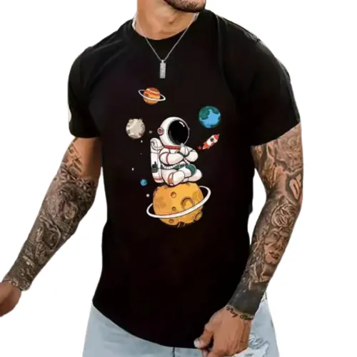 Round Neck Short-sleeved Printing Trend T-shirt