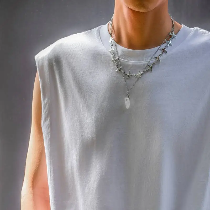 Versatile Double Layer Clavicle Necklace-2