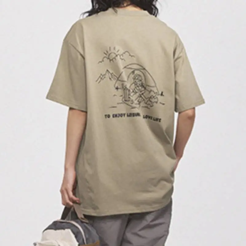 Printed Oversize Short sleeved T shirt-2