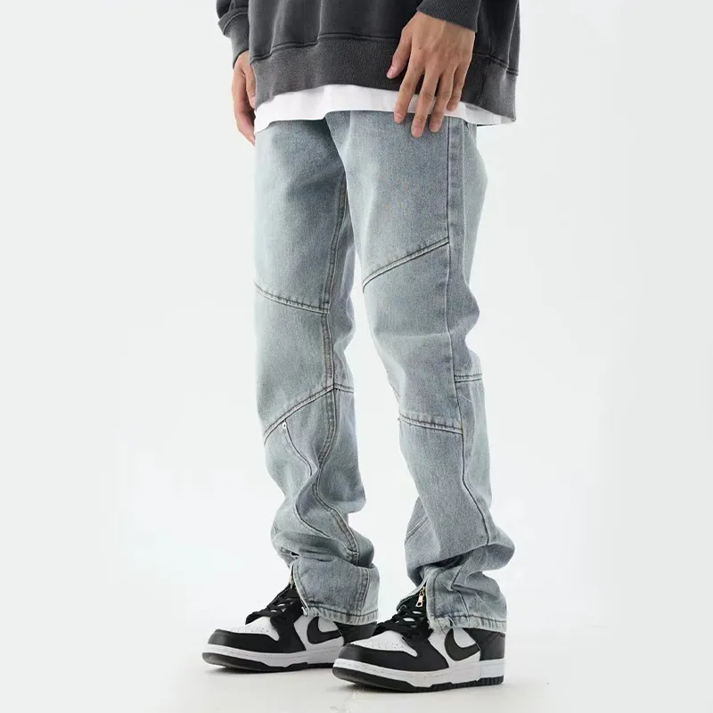 Loose Fitting Vintage Straight Leg Jeans-2