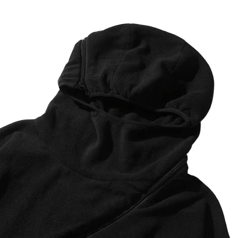 Alien Deconstruction Functional Wind Fleece Thin Hooded Sweatshirt-6