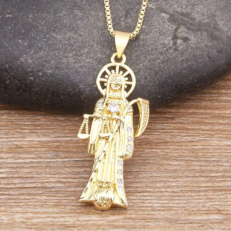 Skull Pendant Necklace-5