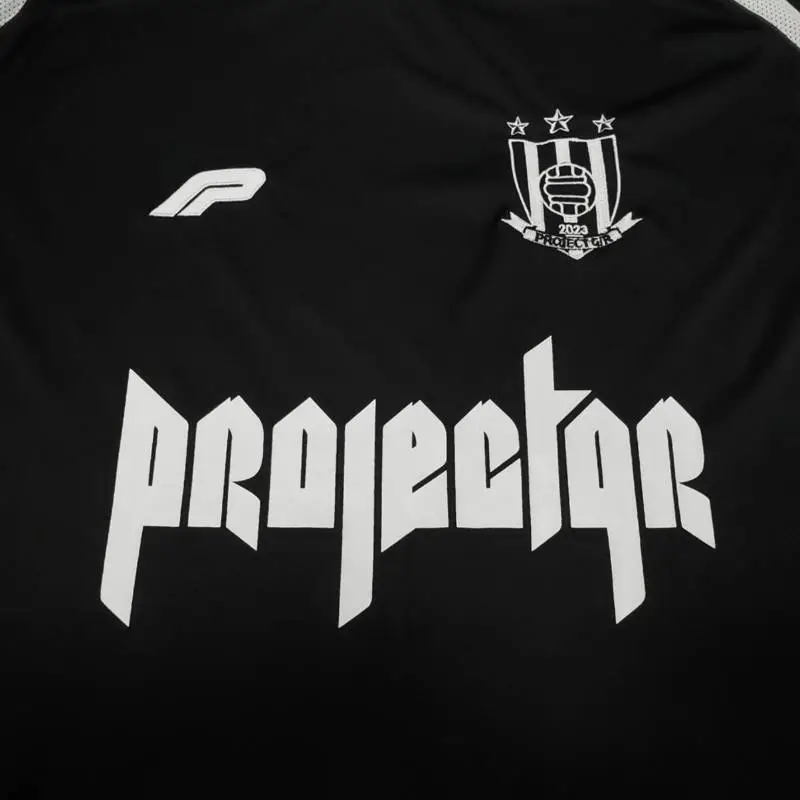 Stitching Football Short sleeved Retro Niche Loose T shirt-5