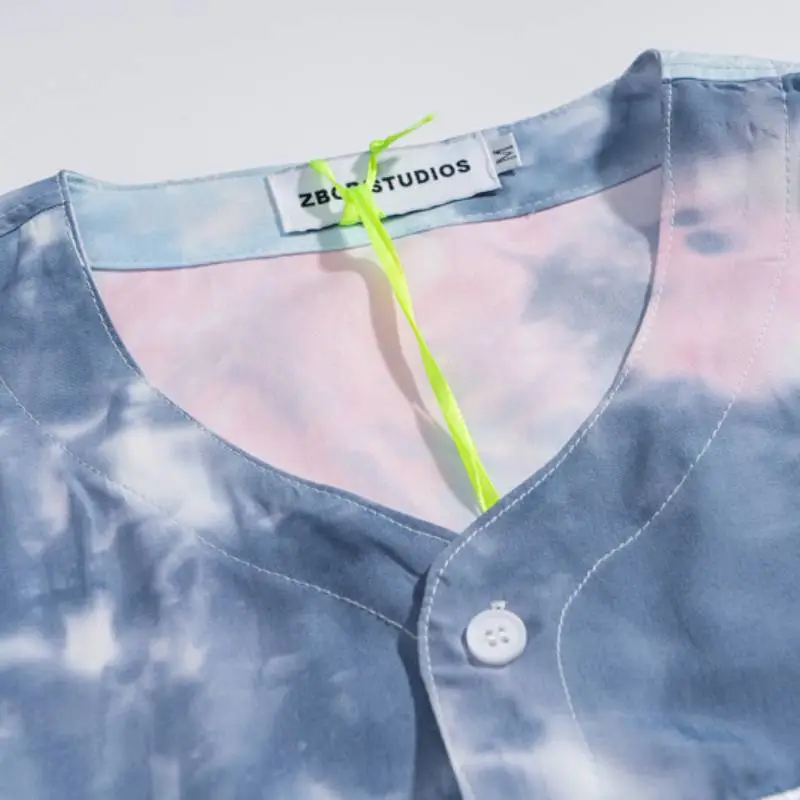Hip Hop Tie Dye Gradient Shirts-3