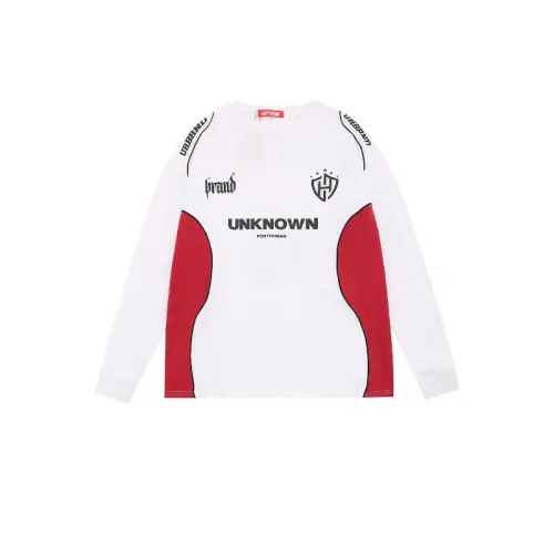 Street Trend Racing Style Splicing Long Sleeves T-shirt