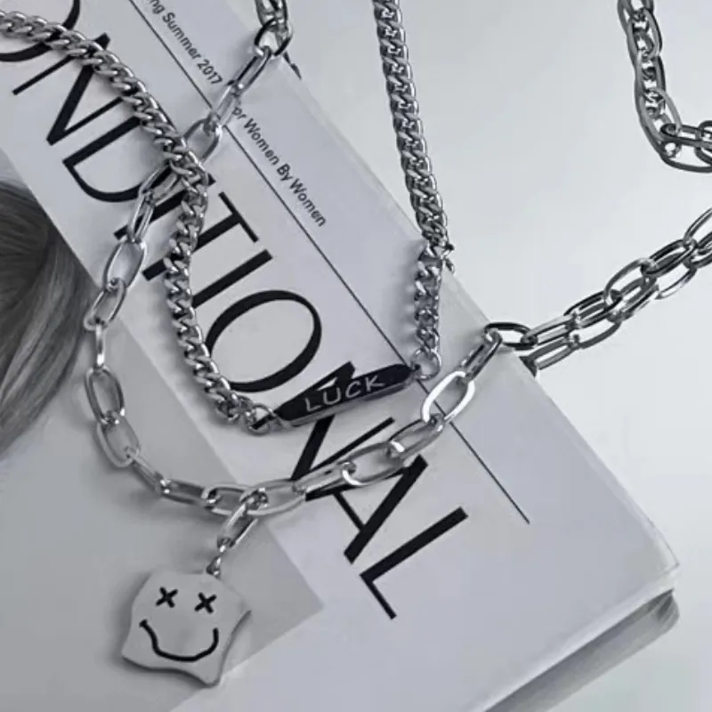 New Smiley Face Necklace-3