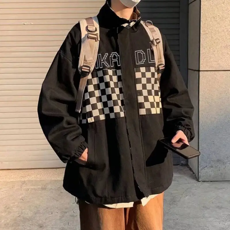 Plaid Patchwork Jacket-4