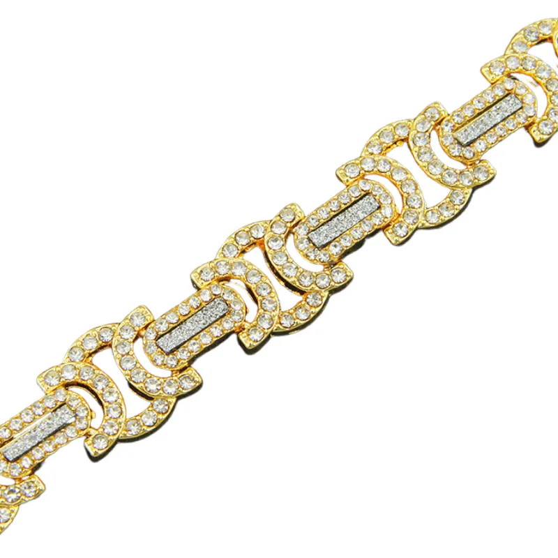 Full Diamond Splicing Necklace-2
