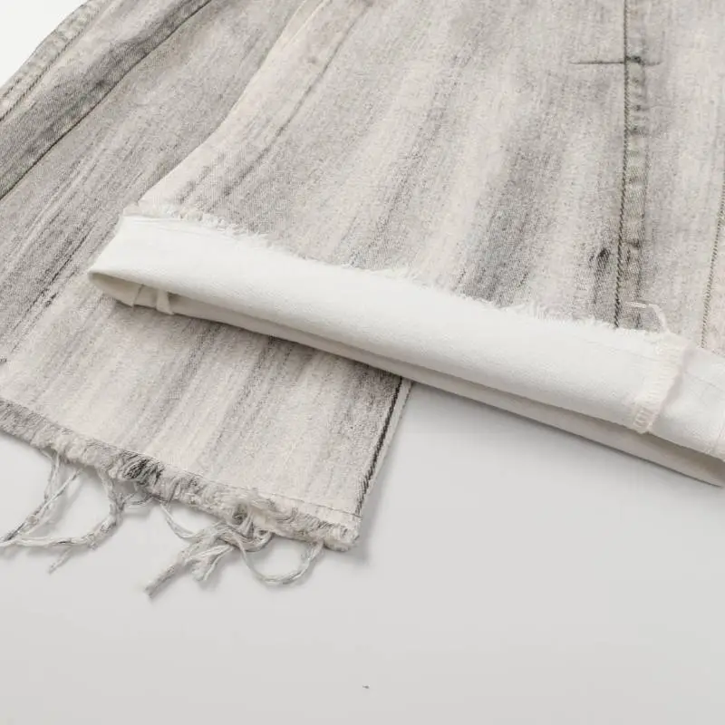 Trendy Niche Design Distressed Jeans-4