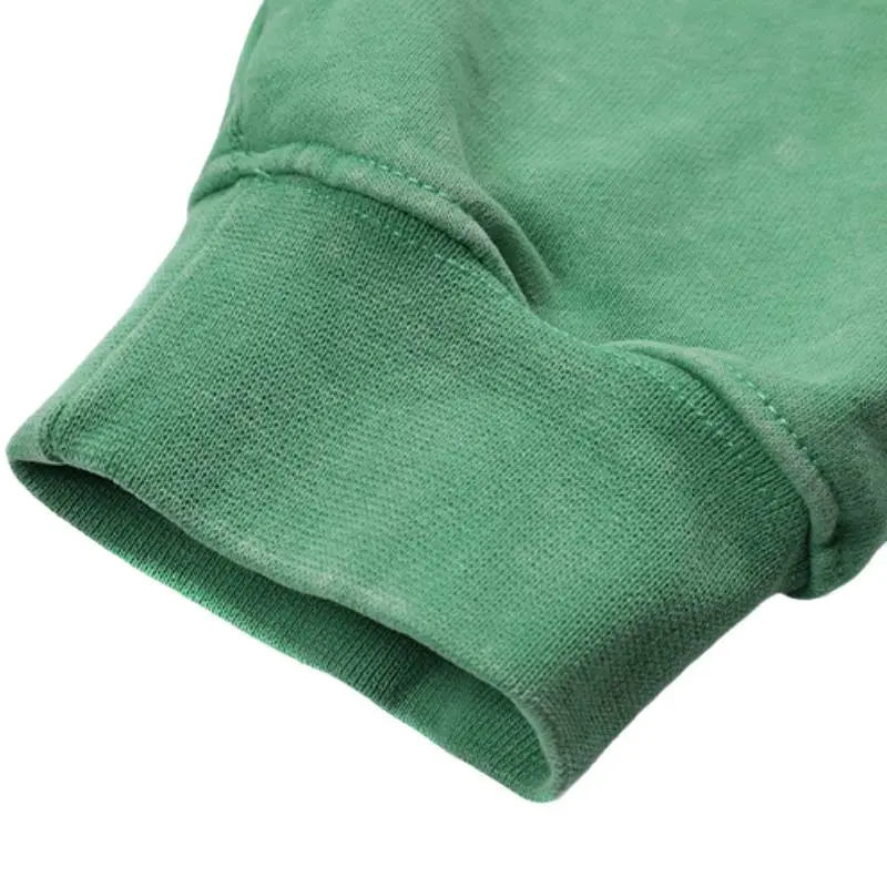 New Cloth Letter Loop Simple Loose Dropped Shoulder Sweatshirt-4