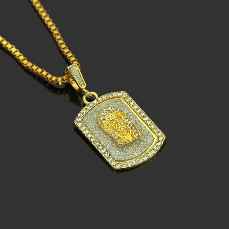 Diamond Portrait Pendant Necklace-1