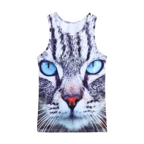 Quick-drying Mesh Full Printing Sleeveless Sweatshirt