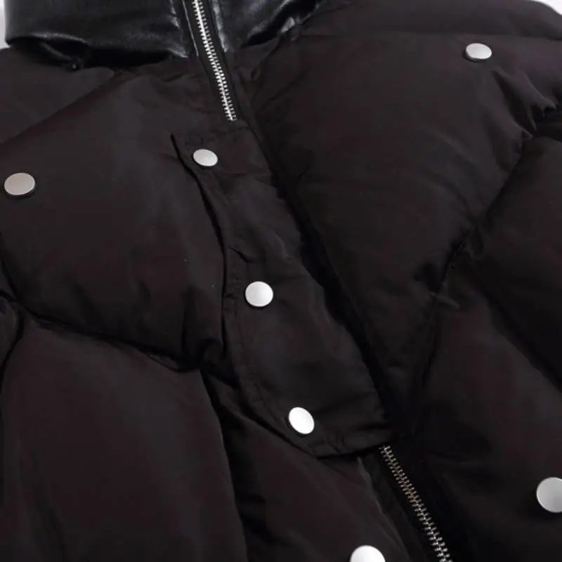 Heavyweight Trendy Brand High Street Cotton Jacket Coat-5