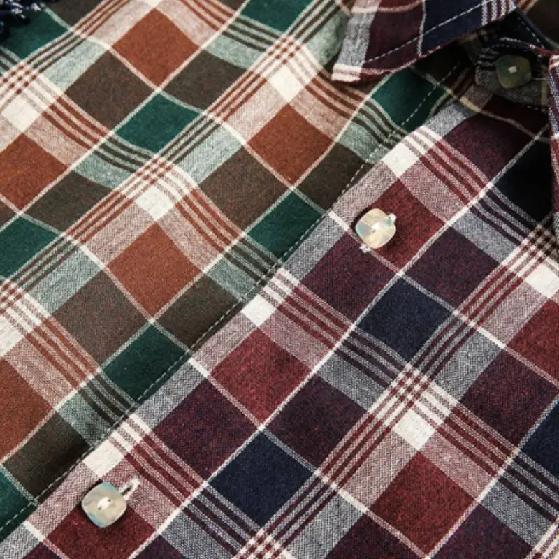 Trendy Plaid Long Sleeved Shirt-4