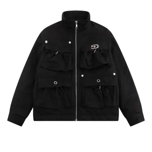 High Street Sense Design Multi-Pocket Hardware Jacket