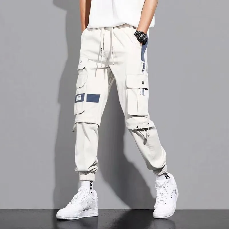 Hip Hop Loose Drawstring Casual Pants-2