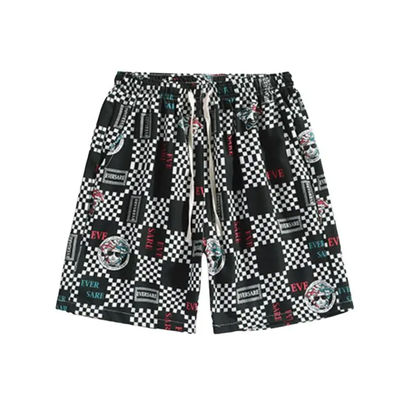 Tide Beach Loose Quick Drying Printed Casual Shorts-0