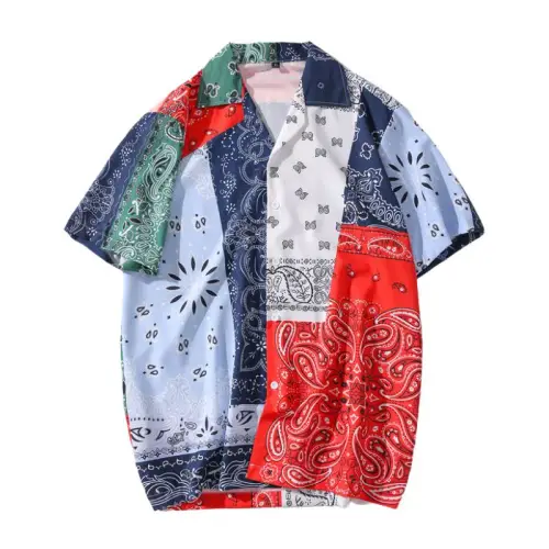 Hawaiian Trendy Baroque Style Floral Shirt