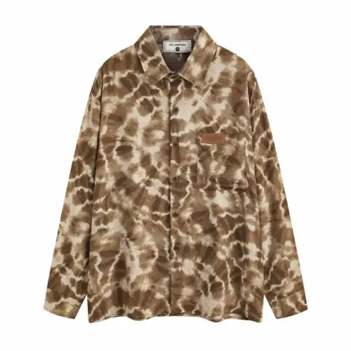 Retro Leopard Print Long-Sleeved Shirt