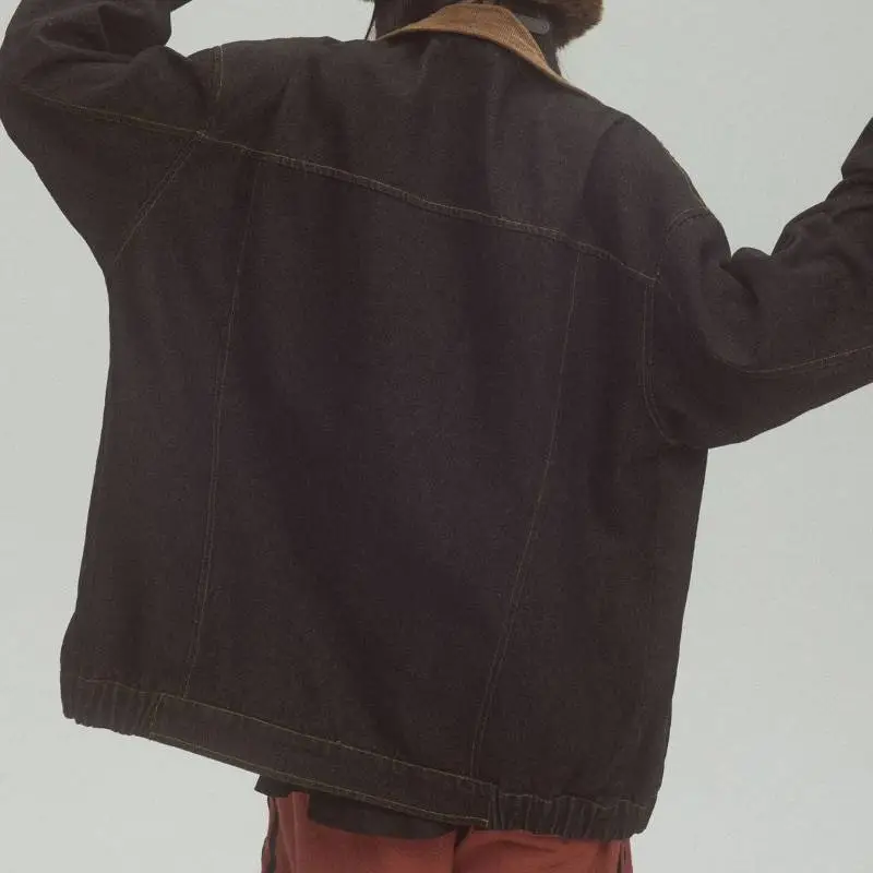 Retro Contrast Color Jacket-3