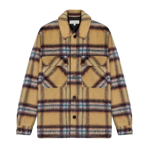 CLIMAX VISION Wool Vintage Plaid Contrast Thickened Warm Jacket