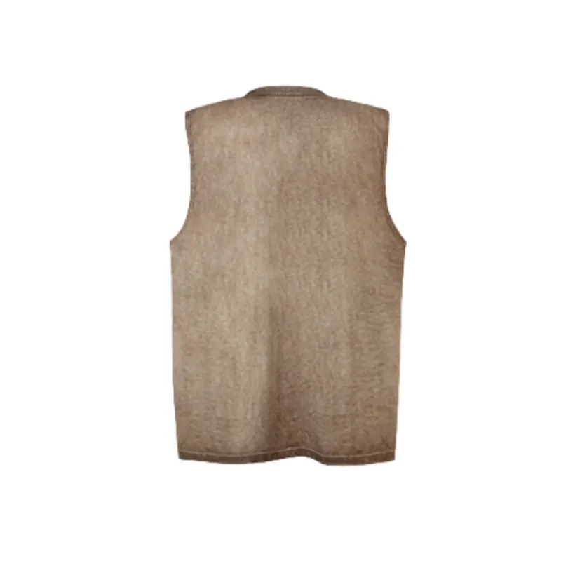 Retro Flame Letter Vest-5