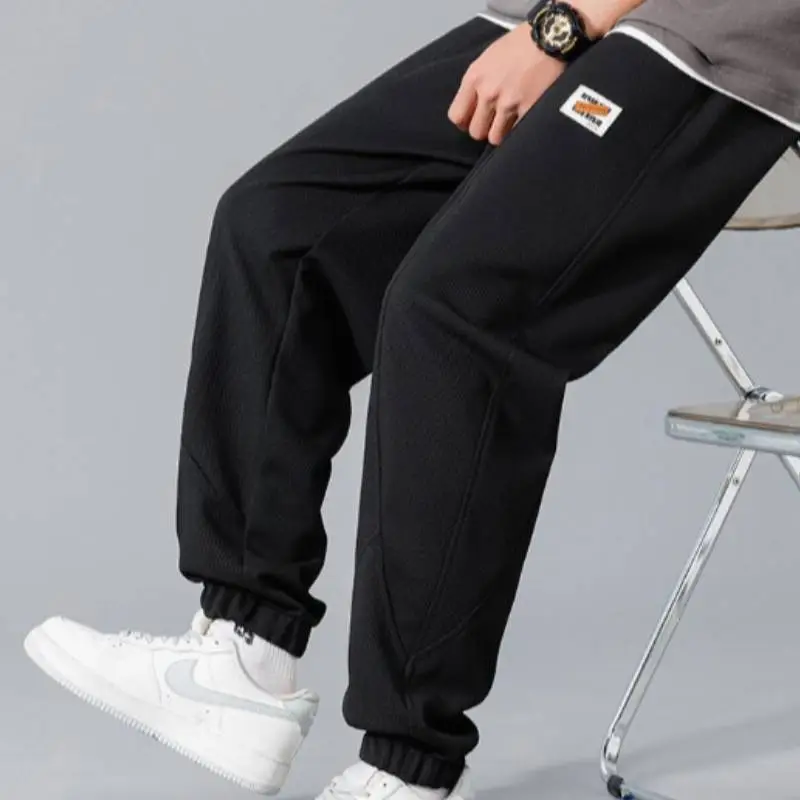 Waffled Trendy Sports Long Pants-8