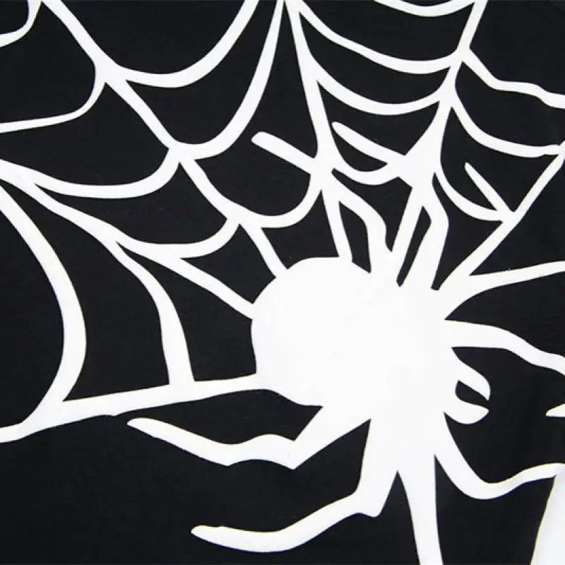 Retro Spider Bubble Print T Shirt-7