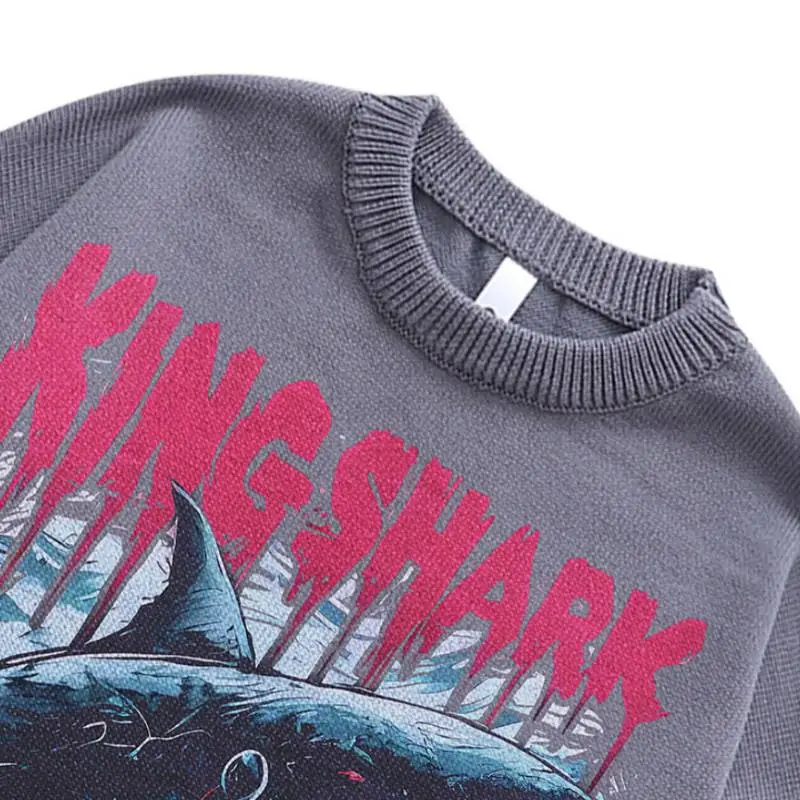 Retro Hiphop Oversize Casual Sweater-7