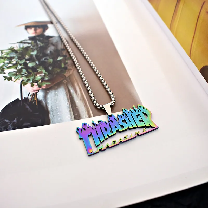 Trendy Titanium Steel Pendant Necklace-1