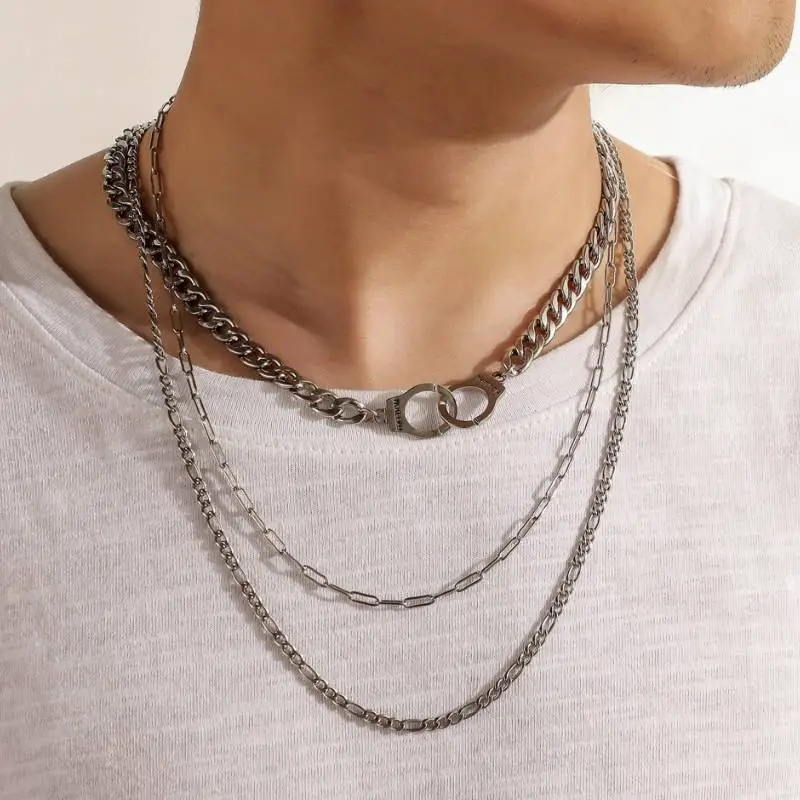 Trendy Three Piece Necklace Cubac-1