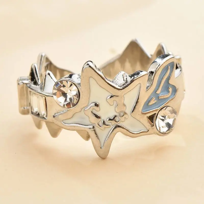 Rivet Melting Stars Open Ring-4