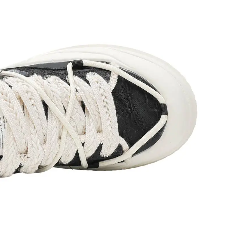 New Thick soled Increased Canvas Shoes-3