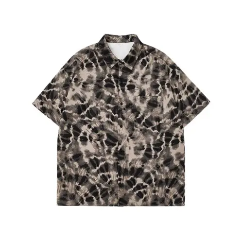 Loose Floral Leopard Print Shirt