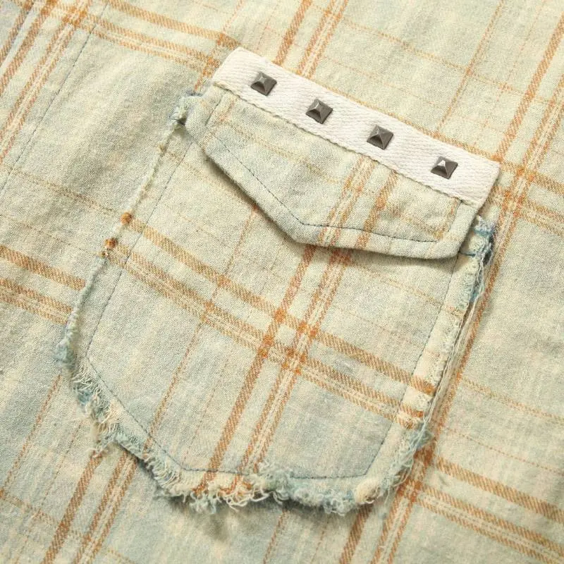 Loose Beach Patchwork Long Sleeve Shirt-5