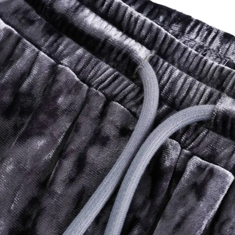 Retro Velvet Sweatpants-4