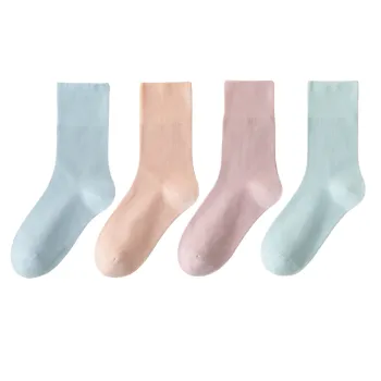 Casual Fashionable Mercerized Cotton Mid Calf Sock