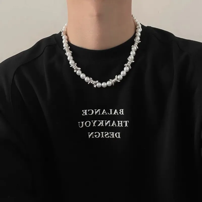 Hip Hop Style Necklace Niche Design Advanced Sense Clavicle Chai-1