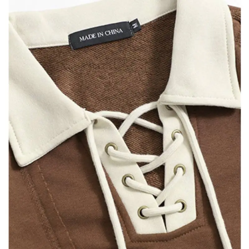 Polo Collar Sweatshirt-6