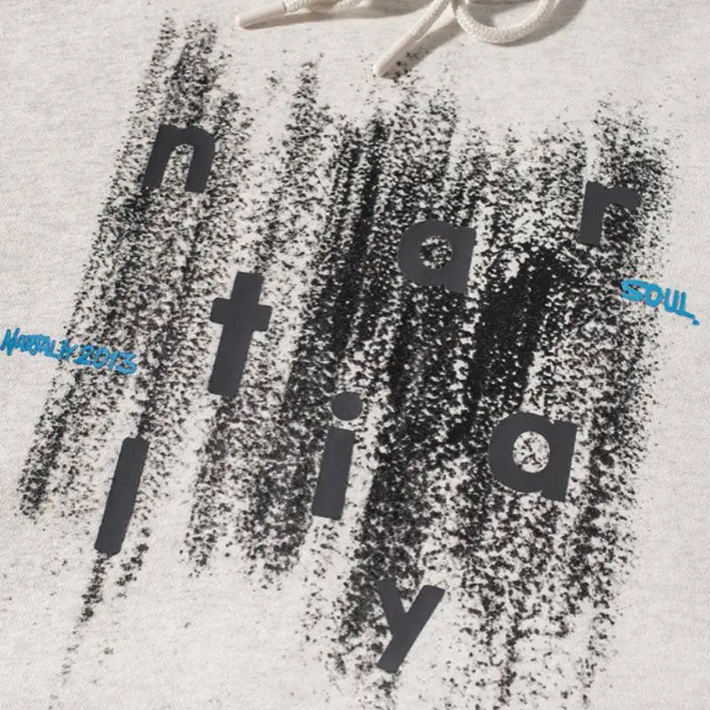 Printing Graffiti Fleece lined Hooded Jacket-3