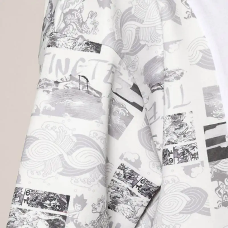 Loose Splicing Large Size T Shirt-5