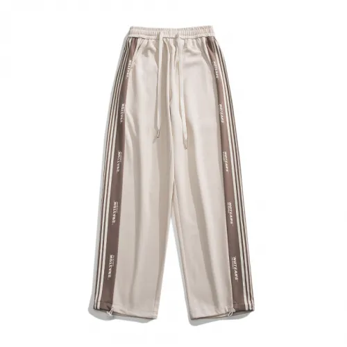 Trendy Brand Striped Wide Leg Casual Pants Spring And Summer New Knitted Sports Straight Pants Trousers