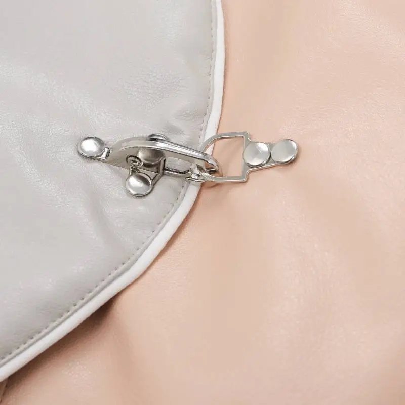New Tide Personality Loose Stitching PU Leather Jacket-10
