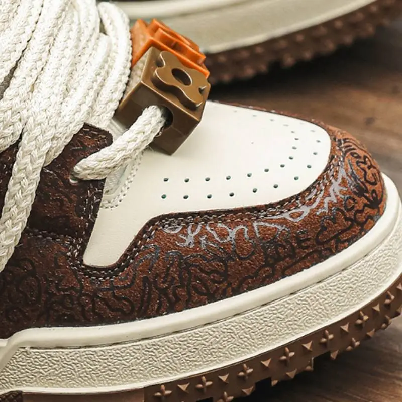 Niche Trendy Cool Design Skateboard Shoes-3