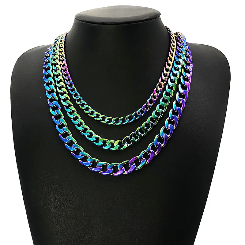 Hip Hop Colorful Nk Necklace-1