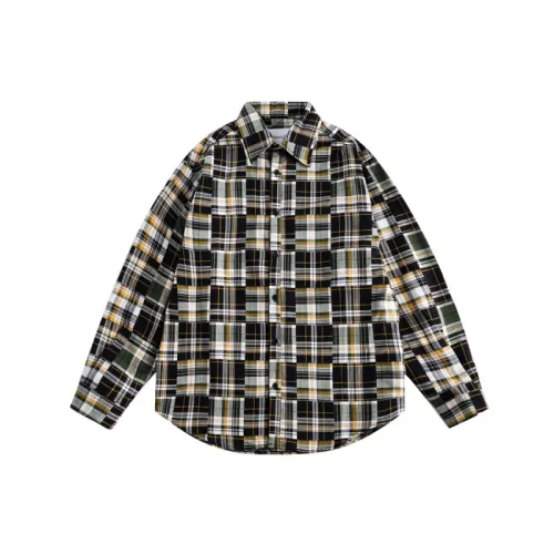 Vintage Cityboy Plaid Loose Long Sleeve Shirt