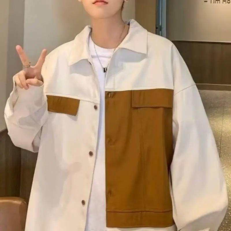 Contrast Color Stitching Jacket-1