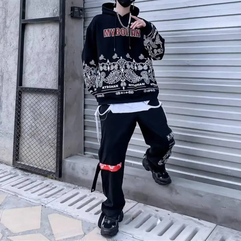 Cashew Flower Print Plus Velvet Sweatshirt-2