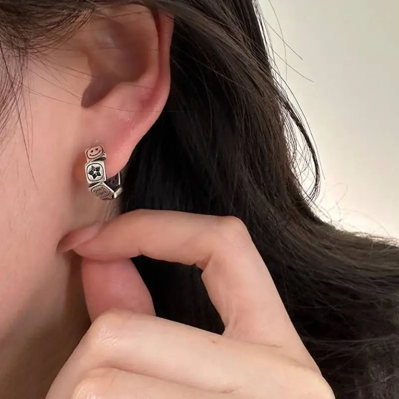 Trendy Five Pointed Star Earrings-1