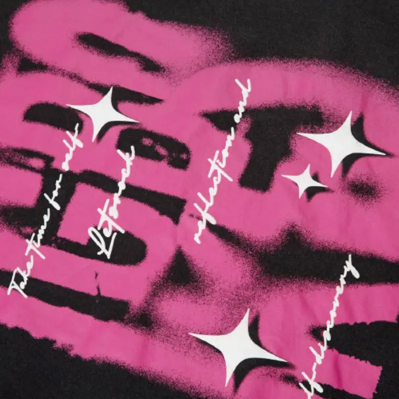 Retro Letter Trend T Shirt-3